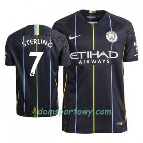 Koszulka Manchester City Sterling 7 Wyjazdowe Koszulki Piłkarskie 2018-2019 Krótki Rękaw